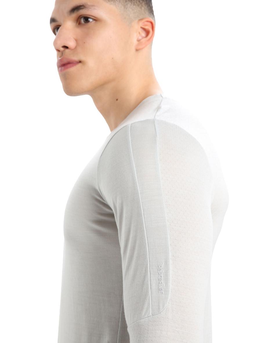 Long Sleeve Icebreaker ZoneKnit™ Merino T-Shirt Męskie Beżowe | PL 1714KORI